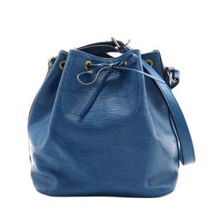 LOUIS VUITTON Epi Petit Noe Toledo Blue M44105 Shoulder Bag in Coated Canvas ...
